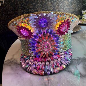 Custom light up festival hat - one of a kind, never been worn